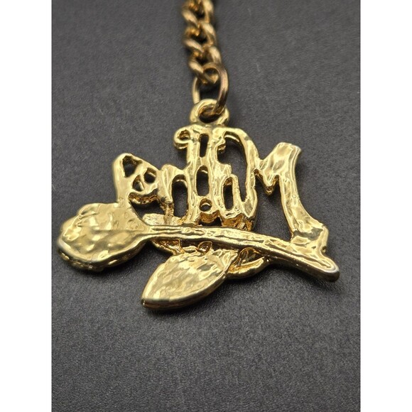 Mother Keychain with a rose Goldtone - Picture 4 of 7